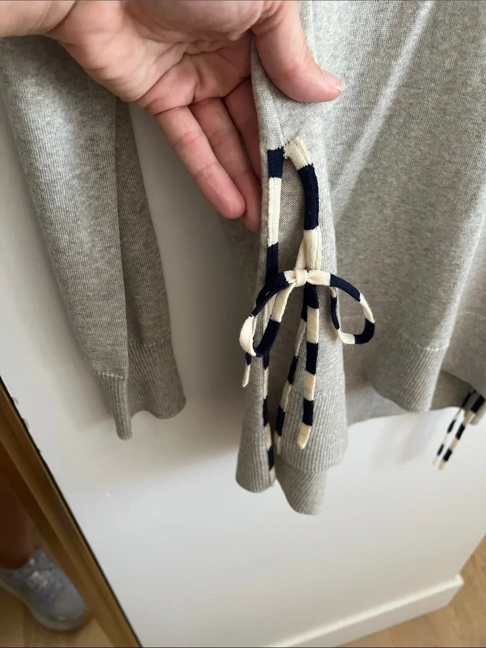 Jcrew Merino Crewneck Sweater with Side Ties - Medium